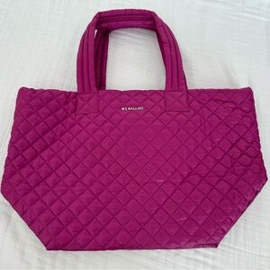MZ Wallace medium metro tote in raspberry color